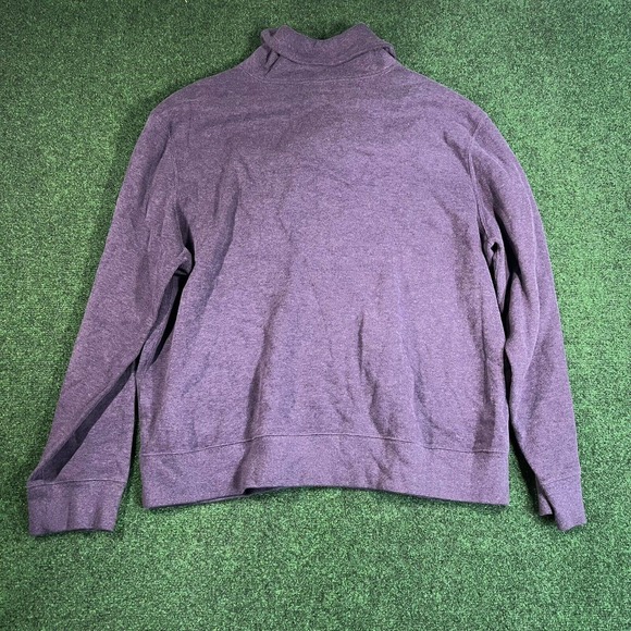 Polo Ralph Lauren Sweater Men’s 2XL Purple Long Sleeve Cotton Cowl Neck Pullover - Picture 2 of 7